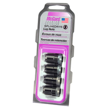 Load image into Gallery viewer, McGard SplineDrive Lug Nut (Cone Seat) M12X1.25 / 1.24in. Length (4-Pack) - Black (Req. Tool)