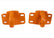 Ford Racing 2021+ Bronco Front Bumper Tow Hooks - Orange (Pair)