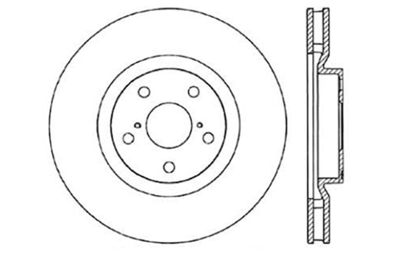 StopTech 93-98 Toyota Supra Turbo Drilled Left Front Rotor