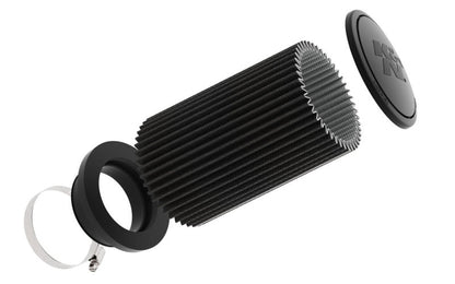 K&N Universal Air Filter | Round Tapered, 4in Flange, 9.25in Tall | RU-3112HBK