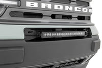 LED Light Kit | Bumper Mount | 20" Black Single Row | White DRL | Ford Bronco Sport (21-26)