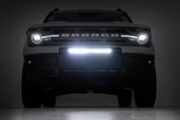 20 Inch Black Series LED Light Bar | Single Row | Amber DRL