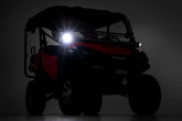 LED Light Kit | Cage Mount | 2" Black Pair | White DRL | Honda Pioneer 1000/Pioneer 1000-6 