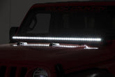 LED Light Kit | Cowl Mount | 50" Black Single Row | Jeep Gladiator JT/Wrangler JL (18-26)