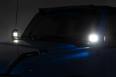 LED Light Kit | Ditch Mount | 2" Black Pair | Spot Pattern | Ford Bronco (21-26)