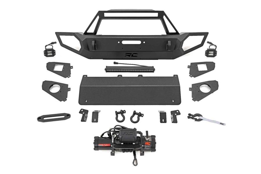 Rough Country Front Winch Bumper | 9500S | Jeep Gladiator JT/Wrangler JK & JL/Wrangler Unlimited 4WD 10660