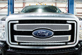 LED Light Kit | Grill | 30" Black Single Row | White DRL | Ford F-250/F-350 Super Duty (11-16)