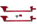 Suspension Engineering 1988-2023 Silverado & Sierra Traction Bars (Flipped or Standard Axle Position)(Red or Black) 33-1014