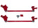 Suspension Engineering 1988-2023 Silverado & Sierra Traction Bars (Flipped or Standard Axle Position)(Red or Black) 33-1014