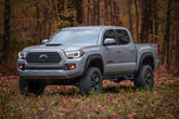 LED Fog Light Kit | 3.5 Inch Round Black Series | Amber DRL | Toyota Tacoma (16-23)