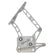 CVF Racing Polished or C3 Ceramic Clear Coat hood hinges for 1964 to 1965 Ford Falcon, HOOD-HINGE-KIT-65FF-SS