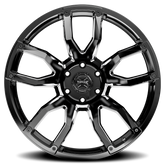 Torque Impact | Gloss Black w/Milled Accents | 20x9 | 8x180 | 0mm