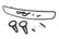 UTV Rear View Mirror | Convex | 17" x 3" | 1.75" Mount