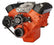 CVF Racing BBC Alternator Serpentine Kit, LWP in Stealth Black, part number B-454-SERPENTINE-ALT-C