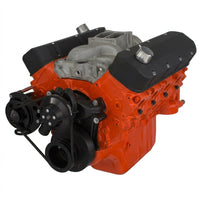CVF Racing BBC V-Belt Alternator System, Long Water Pump in Stealth Black, part number B-454-ALT-SYSTEM-C-LWP