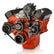 CVF Racing BBC AC/PS/Alt Serpentine Kit, LWP in Stealth Black, part number B-454-SERPENTINE-AC-C