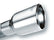 Borla Universal Polished Tip Single Oval Rolled Angle-Cut w/Clamp (inlet 2 1/2in. Outlet 4 1/4 x 3 1