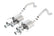 Borla 15 Chevy Corvette C7 ZO6 6.2L w/o AFM w/ NPP ATAK Quad RD RL AC Tips Center Rear Exit Exhaust