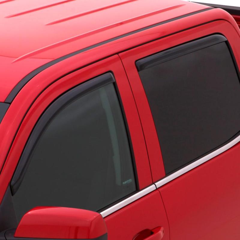 AVS 00-04 Dodge Dakota Crew Cab Ventvisor In-Channel Front & Rear Window Deflectors 4pc - Smoke