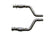 BBK 05-15 Dodge Challenger Charger Short Mid X Pipe w/Catalytic Converters 2-3/4 For LT Headers