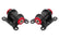 BMR 98-02 Chevrolet Camaro Motor Mount Kit (Steel) w/ Poly Bushings - Black Hammertone
