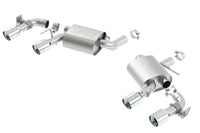 Borla S-Type Rear Section Exhaust — 2016-2024 Chevrolet Camaro SS 6.2L V8 | Quad 4in Polished Tips, w/ NPP | 11924