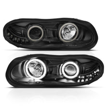 Load image into Gallery viewer, ANZO 1998-2002 Chevrolet Camaro Projector Headlights w/ Halo Black