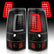 ANZO 1999-2002 Chevy Silverado 1500 LED Taillights Plank Style Black w/Clear Lens