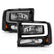 ANZO 99-04 Ford F250/F350/F450/Excursion (excl. 99) Crystal Headlights - w/ Light Bar Black Housing