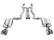 Borla 08-09 Pontiac G8/GT 6.0L 8cyl SS Catback Exhaust w/ X Pipe