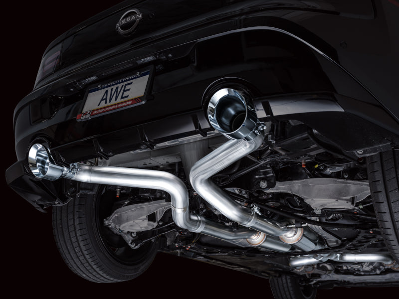 AWE 2023 Nissan Z RZ34 RWD Track Edition Catback Exhaust System w/ Chrome Silver Tips