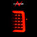 ANZO 1993-1997 Ford  Ranger LED Tail Lights w/ Light Bar Black Housing Smoked Lens