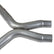 BBK 11-14 Mustang 3.7 V6 Short Mid X Pipe With Catalytic Converters 2-1/2 For BBK Long Tube Headers