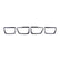ANZO 2010-2013 Chevrolet Camaro Taillight Bezels - 4pc Gloss Black