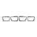 ANZO 2010-2013 Chevrolet Camaro Taillight Bezels - 4pc Gloss Black