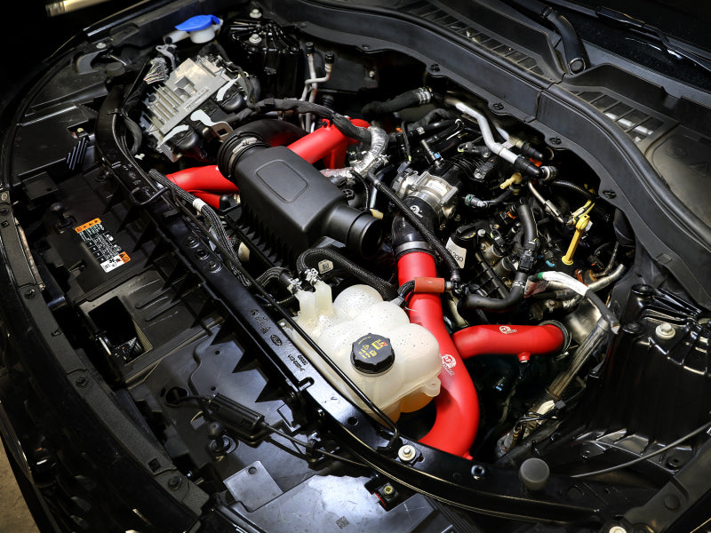 aFe 20-23 Ford Explorer ST V6 3.0L (tt) BladeRunner 2-3/4in Aluminum Cold Charge Pipe - Red