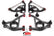BMR 78-87 G-Body Upper And Lower A-Arm Kit - Black Hammertone
