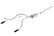Borla 14 Sierra 1500 C/B S-Type Exhaust/2.75in Into Dual 2.25in Out 4in Split Rear Exit-Black Chrome