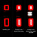 ANZO 19-21 Chevy Silverado Full LED Taillights Chrome Housing Red/Clear Lens G2 (w/C light Bars)