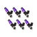 Injector Dynamics ID1050X Injectors 14mm (Purple) Adaptors (Set of 6)