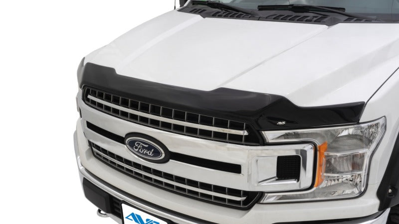 AVS 10-14 Ford F-150 SVT Raptor Aeroskin Low Profile Acrylic Hood Shield - Smoke