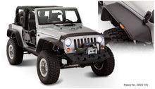 Load image into Gallery viewer, Bushwacker 07-18 Jeep Wrangler Flat Style Flares 4pc Fits 2-Door Sport Utility Only - Black