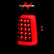 ANZO 1997-2004 Dodge Dakota LED Taillights Black Housing Clear Lens Pair