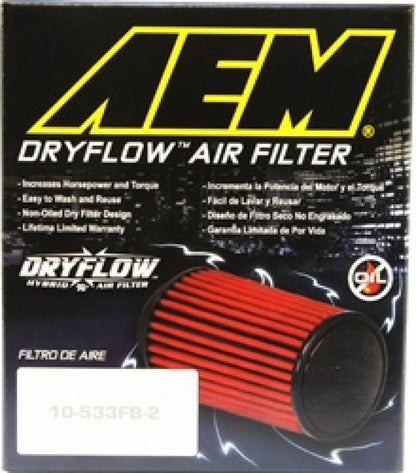 AEM Dryflow Air Filter, 5in Diameter x 5in Height | 21-2073DK