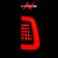 ANZO 2008-2016 Ford  F-250  LED Tail w/ Lights Bar Black Housing Smoke Lens