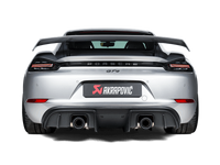 Akrapovic 2020+ Porsche Cayman GT4 (718) Slip-On Race Line (Titanium) (Req Tips / Option 2)