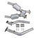 BBK 99-04 Mustang 4.6 GT / Cobra High Flow X Pipe With Catalytic Converters - 2-1/2