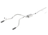 Borla 14 Silv/Sierra C/B Exhaust ATAK 1500 5.3L V8 AT/MT 2&4WD Ext Cab (78.7) WB - Black Chrome