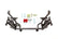 BMR 05-14 S197 Mustang K-Member w/ 1/2in Lowered Motor Mount and STD. Rack Mounts - Black Hammertone