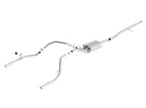 Borla 14 Silv/Sierra 1500 C/B S-Type Exhaust/2.75in Into Dual 2.25in Out 4in Tip Split Rear Exit